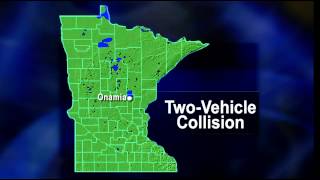 TwoVehicle Collision on Highway 169 North of Onamia  Lakeland News at Ten  February 10 2014 [upl. by Bar]