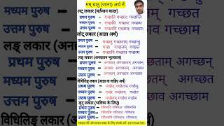 गम् धातु  gam dhatu  sanskrit viral [upl. by Asirrak427]