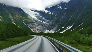 Norway Scenic Drive 4K  Sogndal to Bøyabreen Glacier [upl. by Dnivra]