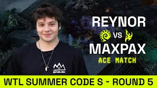 BASILISK Reynor VS PSISTORM NaVi MaxPax Ace Match  WTL Summer Round 5  Starcraft 2 [upl. by Wisnicki]