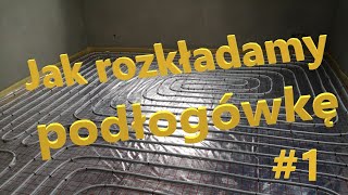 Rozkładamy podłogówke na poddaszu Rozkładamy folie pod podłogówkę [upl. by Yssis350]