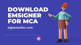 How to Download and Install emsigner for MCA Portal [upl. by Kennet408]