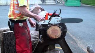 The chainsaw guy log testing Stihl 026 chainsaw [upl. by Muller572]