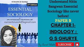 Chapter 1 GS GHURYE  Essential Sociology Nitin Sangwan latest Edition [upl. by Asenav]