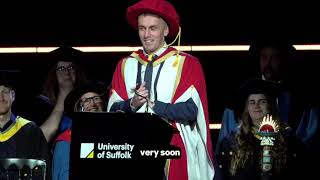 Honorary Graduate Kieran McKennas Graduation Speech Captioned – October 2024 [upl. by Nainatrad818]