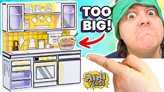 40 TINY Kitchen is TOO BIG Miniverse Make It Mini Kitchen Unbox Review [upl. by Ydaj]