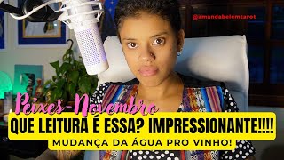 ♓️PEIXES✨NOVEMBRO✨QUE LEITURA É ESSA IMPRESSIONANTE MUDANÇA DA ÁGUA PRO VINHO🌹 [upl. by Pember420]