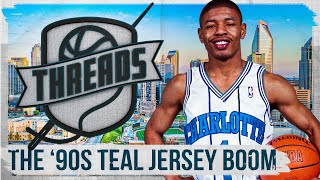 The Hornets teal amp purple jerseys started the biggest sports fashion trend of the 90s  Threads [upl. by Ringo]