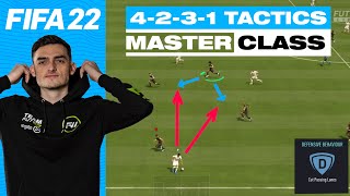 Play 4231 Custom Tactics like a Pro FIFA 22 Masterclass [upl. by Ahsirpac]