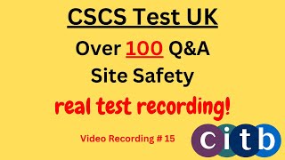 CSCS Card UK  CSCS Test 2024  CSCS Test for Green Card  cscscard uk  15 sitesafety [upl. by Yenhoj]