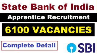 State Bank of India SBI Apprentice Recruitment 2021 [upl. by Danziger]