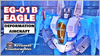 Deformation Aircraft Eagle EG01B Thundercracker KO Transformers Masterpiece MP52 [upl. by Enrol169]