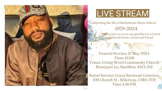 Butholezwe Brian Ndlovu Funeral Live Stream [upl. by Elizabet]