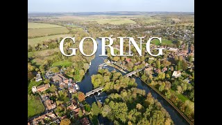 The Beauty of GoringonThames the Village of the Year from the Air  4K Drone  Oxfordshire UK [upl. by Aisanahta]