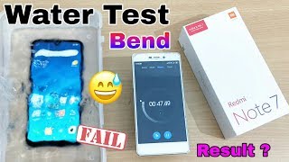 Water Test Redmi Note 7  Waterproof ha ki nahi OMG 😱😱  Bend Test Redmi Note 7 10 Minutes Water [upl. by Nwahsal]