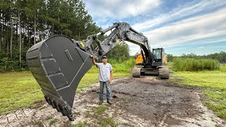 Day One On The New Pond Build Monster Bucket In Action [upl. by Assilam200]