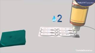 FUELSTAT resinae PLUS Aviation fuel test instructional animation Conidia Bioscience Ltd [upl. by Akinuahs]