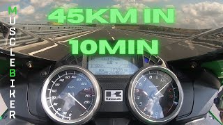 Kawasaki Ninja ZX14R Top Speed  Motorway Run  ISTANBUL [upl. by Shulem]