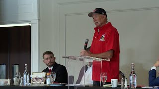 MLB Hall of Famer leads YSU baseball breakfast [upl. by Ellehc]