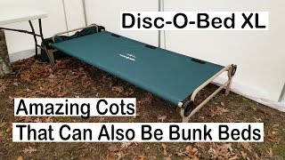 Disc O Bed XL Cots Are Amazing and Can Also Be Bunk Beds [upl. by Nnalorac]