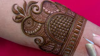 राजस्थानी मेहंदी डिजाइन l simple Rajasthani mehndi l indian eid holi mehandi design mhendi design [upl. by Deane727]