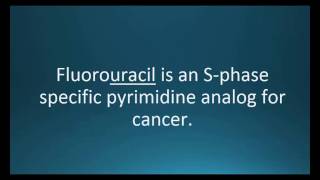 How to pronounce fluorouracil Adrucil Memorizing Pharmacology Video Flashcard [upl. by Gahl]