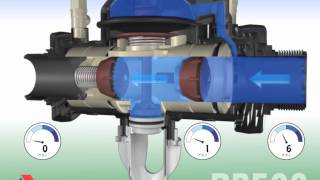 ARI RP500 Backflow Preventer in action  normal flow [upl. by Limak]