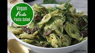 Vegan Pesto Pasta Salad [upl. by Altis]