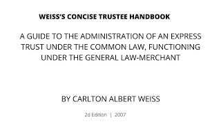 Weisss Concise Trustee Handbook [upl. by Loris555]