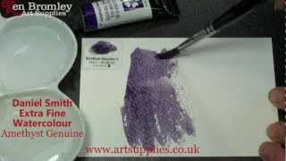 Daniel Smith Extra Fine Watercolour Amethyst Genuine 203 Series 4 [upl. by Goat63]