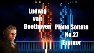 Ludwig van Beethoven  quotOp90 Piano Sonata No27quot Piano Tutorial [upl. by Eiliab]