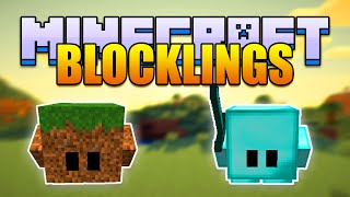 Minecraft BLOCKLINGS Mod New Tameable Pets Minecraft v18 Mod Spotlight [upl. by Sigvard]