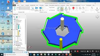 3D Hex model profileगियर के जैसा प्रोफाइल प्रोग्राम कैसे बनाये Auto desk power mill में vmcguru [upl. by Yun]