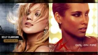 Kelly Clarkson Vs Alicia Keys  Behind These Hazel Eyes Mashup [upl. by Aicelav]