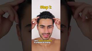 Mens Hair Tutorial How To Style Curtains [upl. by Eniamreg]