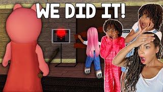 We Beat Roblox Piggy In Real Life Chapter 1 The House  Family Fun Gaming [upl. by Noedig535]