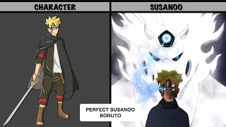 ALL FORMS OF SUSANOO IN BORUTO amp NARUTO  AnimeData PH [upl. by Tonjes]