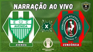 Avenida x Concordia COM IMAGENS DO ESTUDIO  Brasileirão Serie D  Grupo A8 8ª Rodada [upl. by Whitcher]