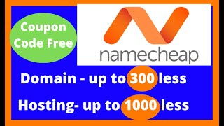 Namecheap Promo Code 2020  Namecheap domain promo code  Namecheap hosting promo code ✅ Get Free [upl. by Oreste]