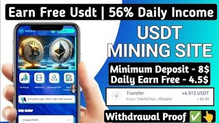 New USDT Site 2024  Best Usdt Investment Website  New Usdt Mining Site  New Usdt Earning Website [upl. by Kelwen226]