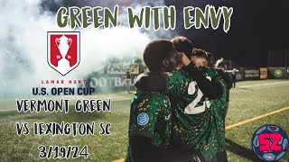 Vermont Green SHOCKS Lexington SC in the US Open Cup [upl. by Angi]