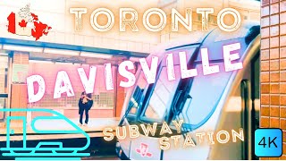 TORONTO CANADA 🇨🇦 – DAVISVILLE SUBWAY STATION – LINE 1 – 4K WALK [upl. by Hugibert]