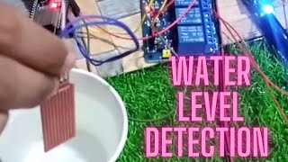 WATER LEVEL DETECTION USING ESP32  ESP32 projects [upl. by Rodama595]