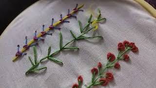 Couching Stitch Embroidery sewingtechniques viralvideo [upl. by Oremar528]