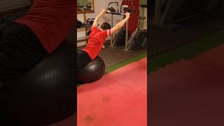 BACK HYPEREXTENSIONS ON A SWISS BALL [upl. by Orvas499]