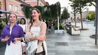 🟢4к RUSSIAN GIRLS AND GUYS WALK IN THE CENTER OF MOSCOW 🇷🇺Lubyansky passage [upl. by Roxi]