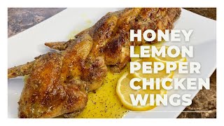 Air Fryer Honey Lemon Pepper Chicken Wings Recipe [upl. by Ahsiruam]