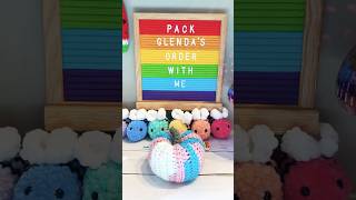 Pack an order with me for Glenda 🥰😍crochet asmr [upl. by Yttocs]