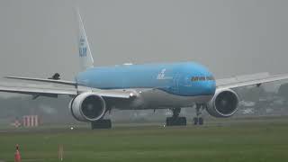 KLM B777300 Landing Schiphol [upl. by Neale924]