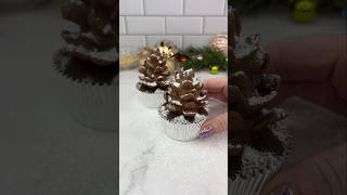 Cornflake cake pinecones 🍫 cakedbyrach cupcakes christmas pinecones cakeart shortsfeed [upl. by Ppik]